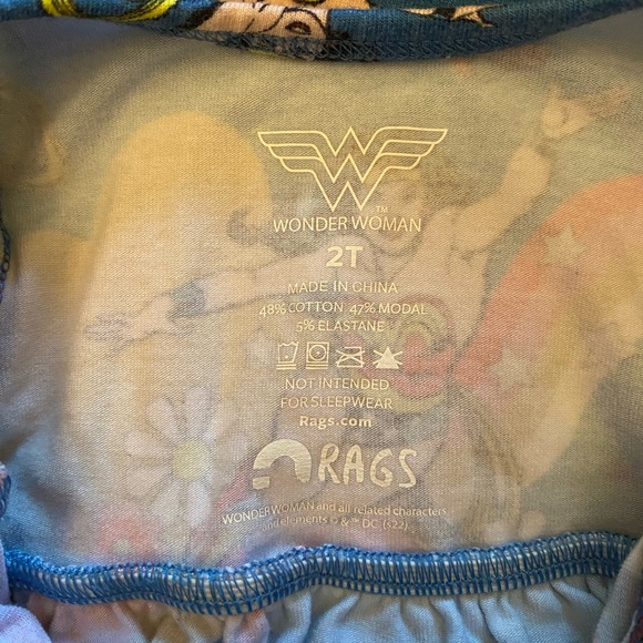 RAGS Tank Ruffle Swing Dress - 'Wonder Woman Floral' Warner Bros Collect… - Picture 5 of 5